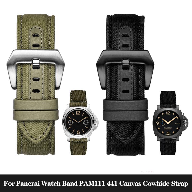 Diesel Watches Smartwatch - Nylon Canvas Cowhide Bottom Watch Strap