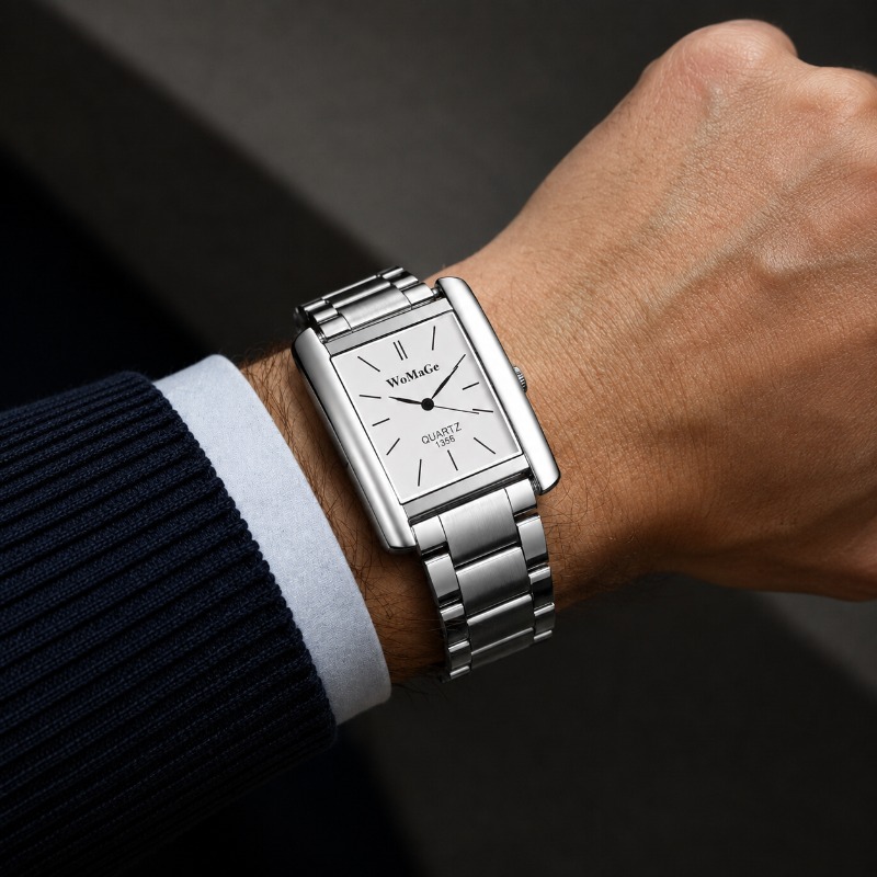 Watches Not Smartwatch - Business Men Watch Fashion Square Dial