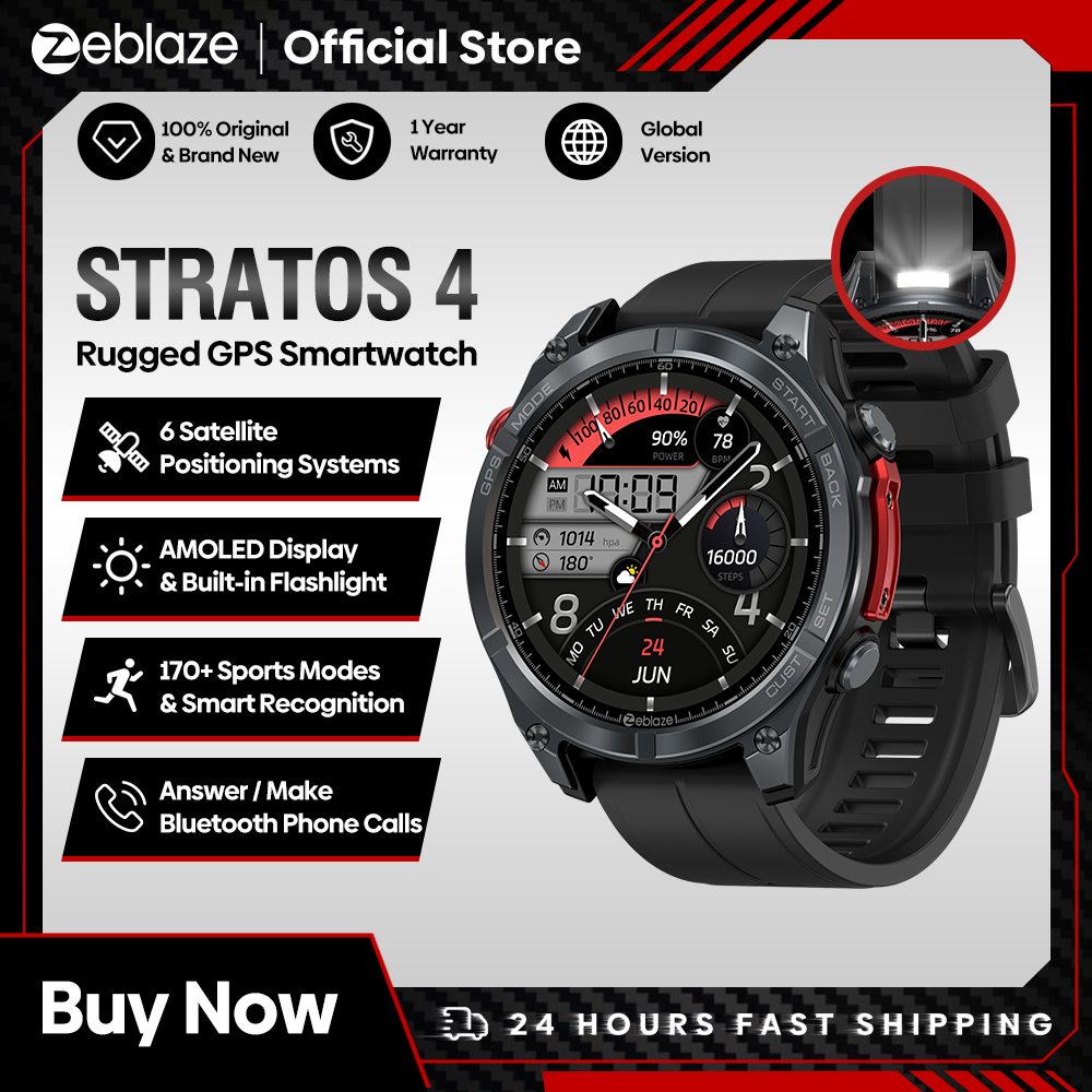 Smartwatch New Watches 2025 - NEW Zeblaze Stratos 4 GPS Smart