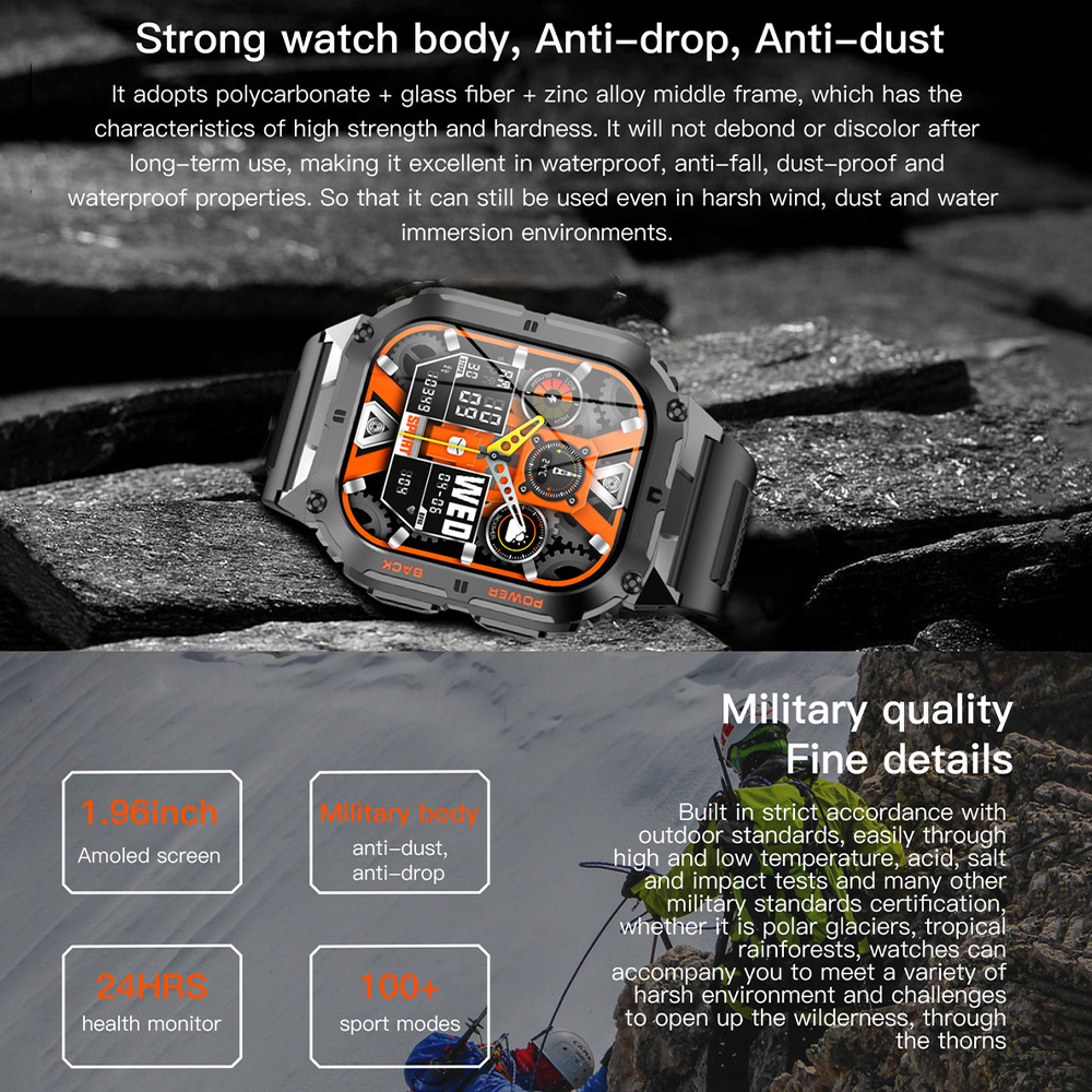 K61 Pro Smart Watch Men Women  - огляд і ціна Smartwatch Digital Watches For Men