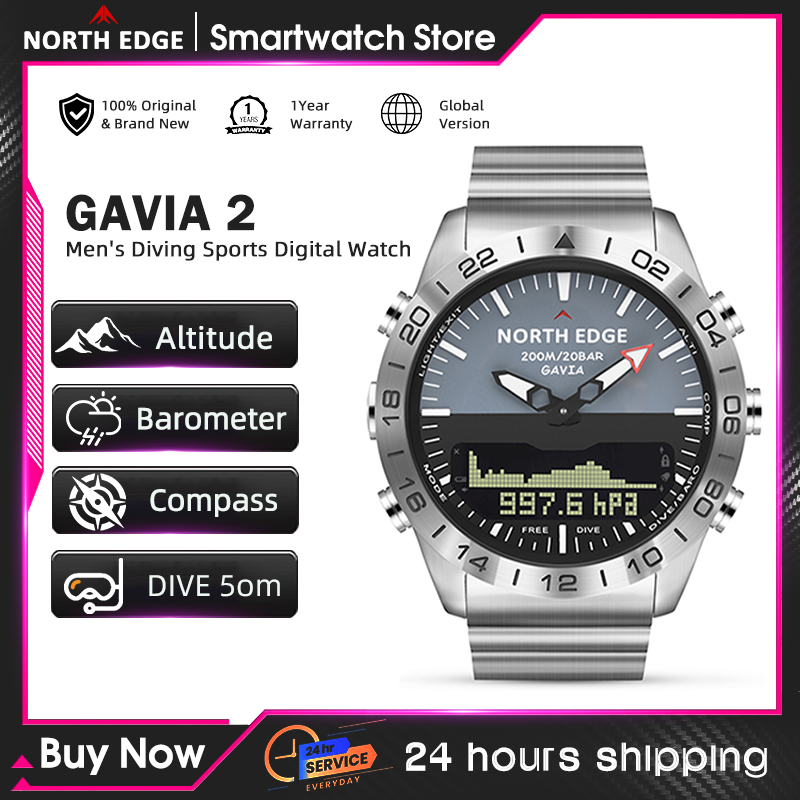 NORTH EDGE Mens Dive Watch Mil - огляд і ціна Smartwatch Digital Watches For Men