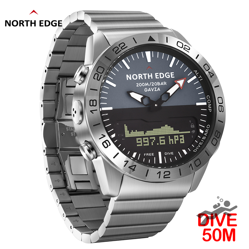 NORTH EDGE Mens Dive Watch Mil - огляд і ціна Smartwatch Digital Watches For Men