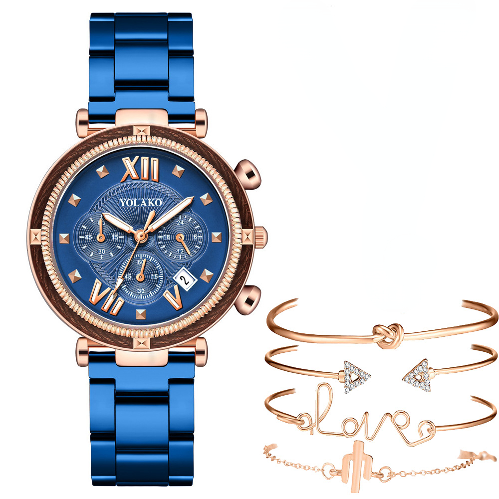 Fashion 5pcs Watch Set Women B - огляд і ціна Minimalist Thin Watch