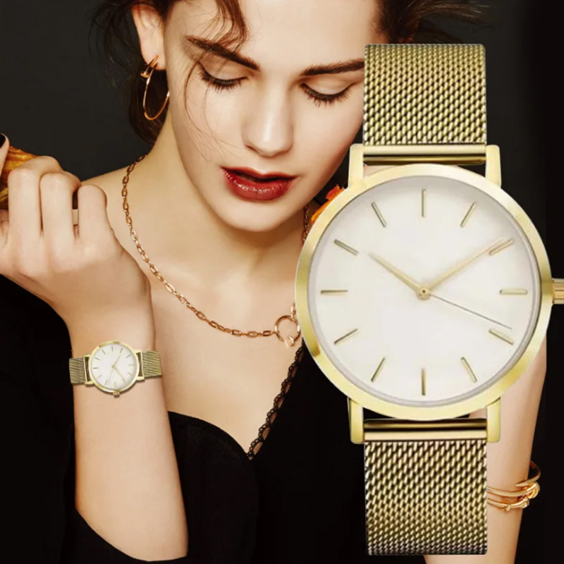 Top Brand Women's Watches Luxu - огляд і ціна Minimalist Thin Watch