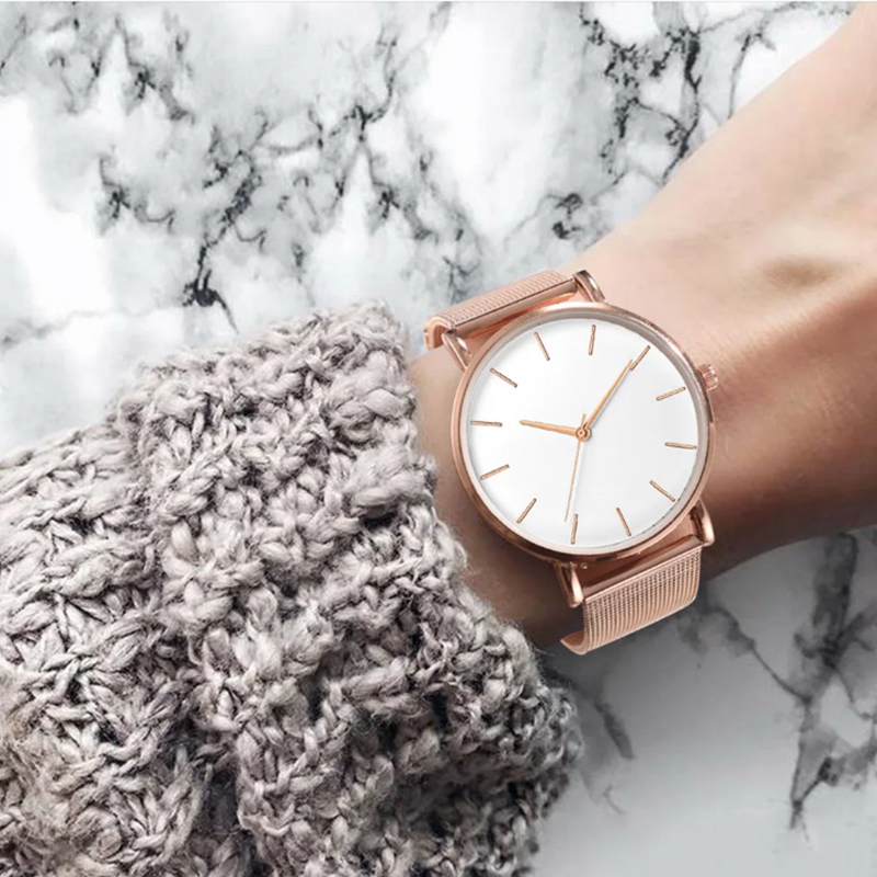 Top Brand Women's Watches Luxu - огляд і ціна Minimalist Thin Watch
