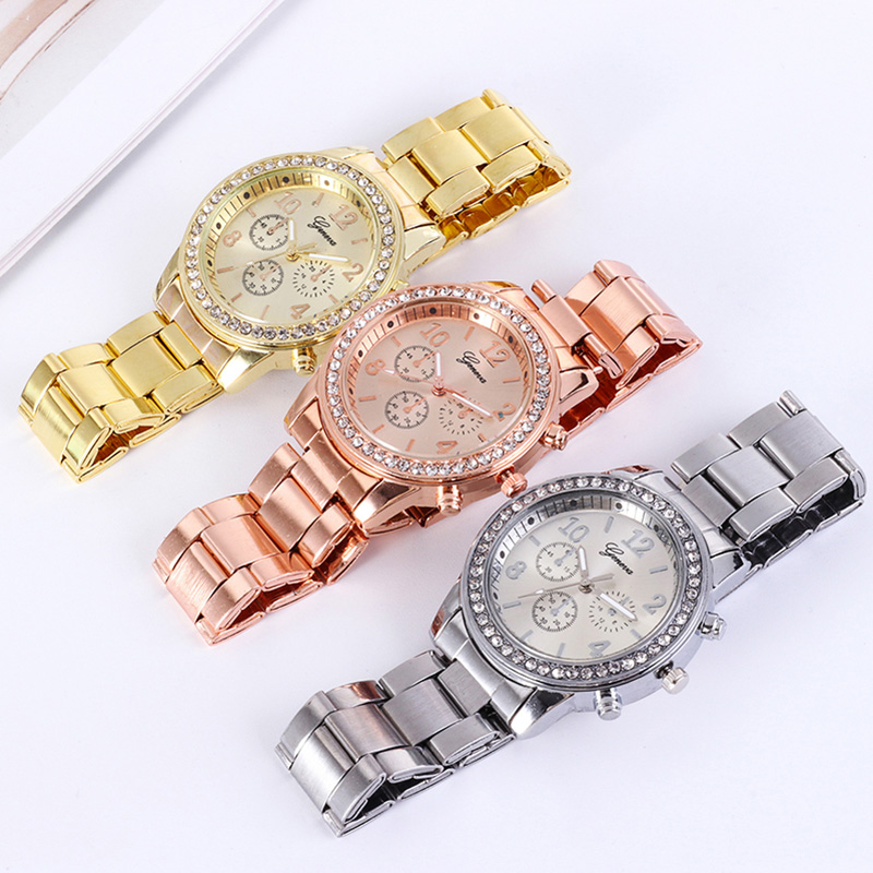 Gold Women Watch Geneva Classi - огляд і ціна Minimalist Thin Watch