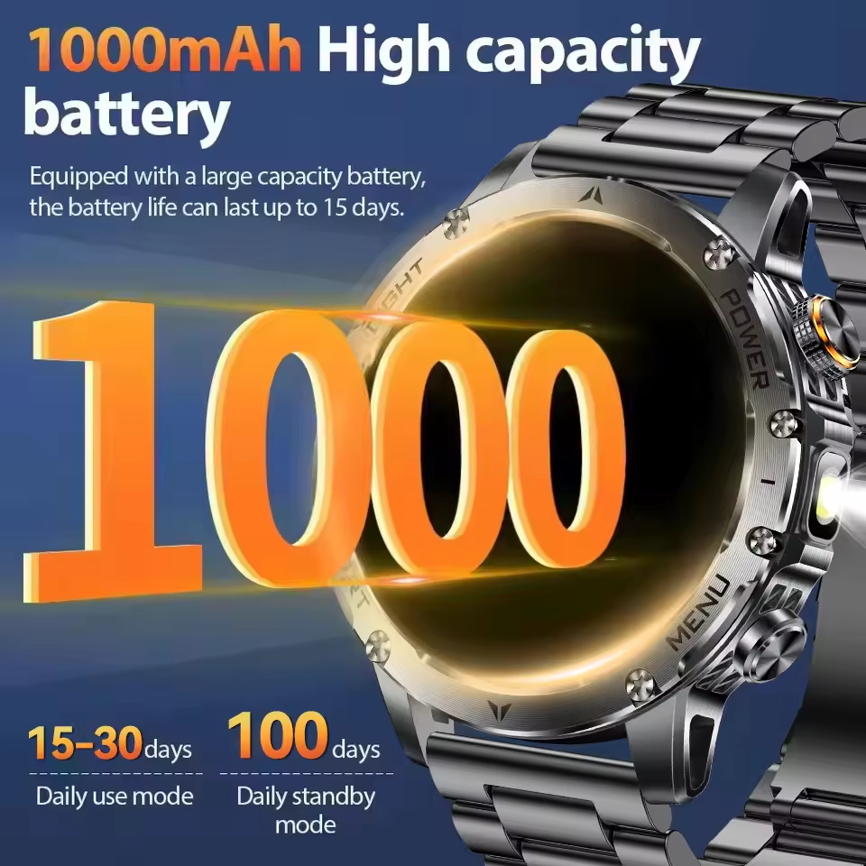 2025New Outdoor Military 1000m - огляд і ціна Smartwatch New Watches 2025