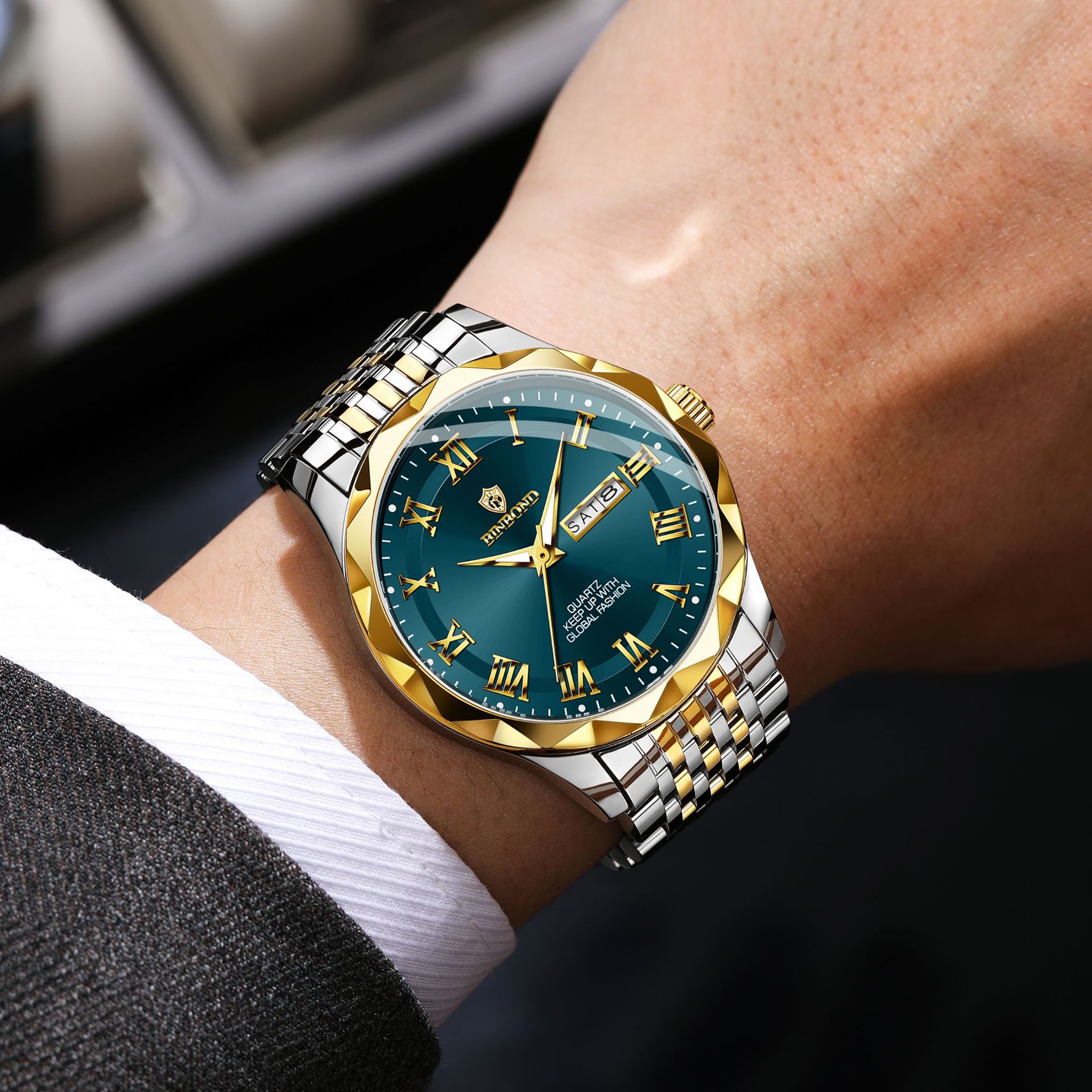 BINBOND Luxury Quartz Wristwat - огляд і ціна Watches Not Smartwatch