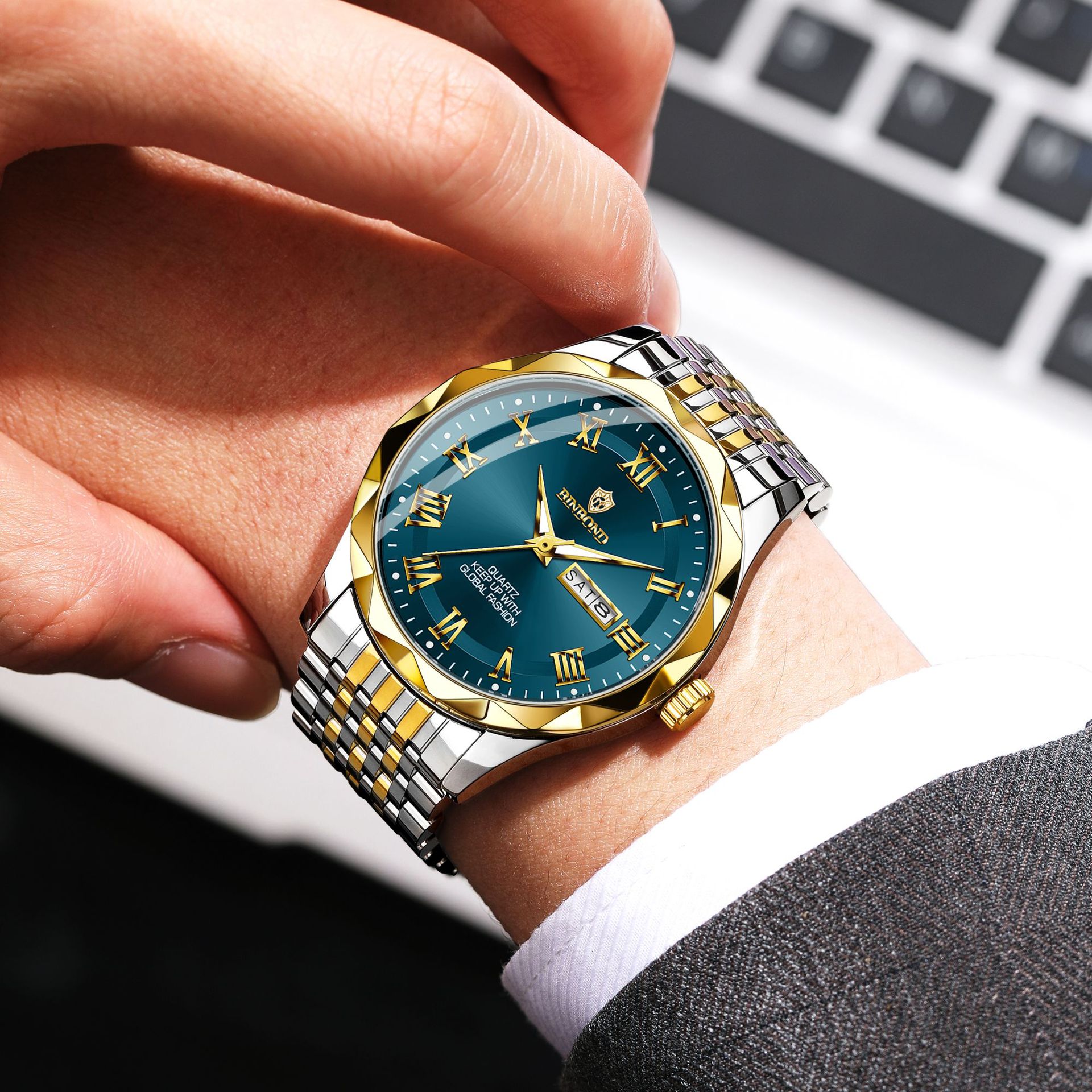 BINBOND Luxury Quartz Wristwat - огляд і ціна Watches Not Smartwatch